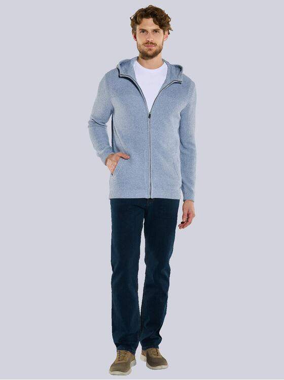 engbers Herren Strickjacke strukturiert Hellblau 36274