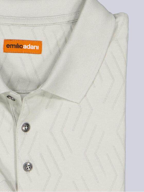 emilio adani Herren Polo-Shirt strukturiert Hellgrau 38687