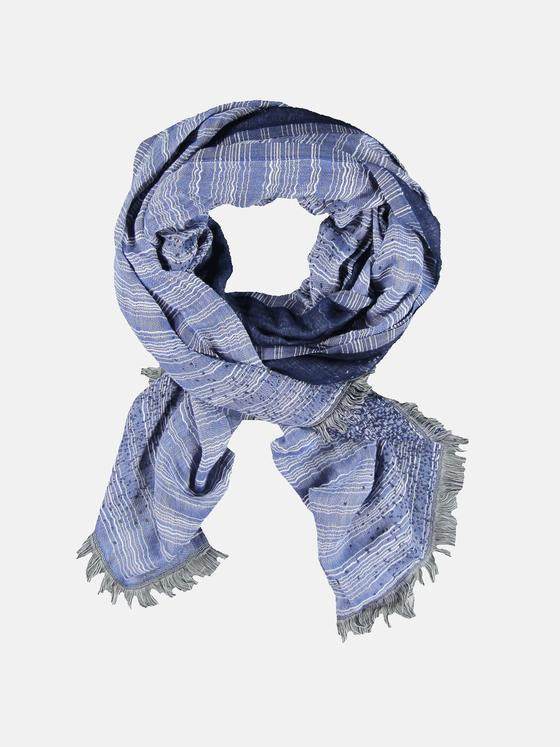 engbers Herren Schal gemustert Saphirblau 32188