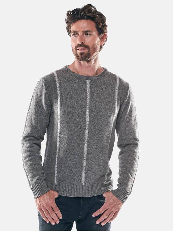 ENGBERS GERMANY Herren Hochwertiger Kaschmirpullover Anthrazit 30927