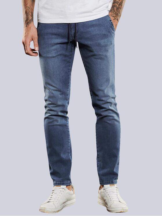 emilio adani Herren Jeans mit Tunnelzug Blau 34324