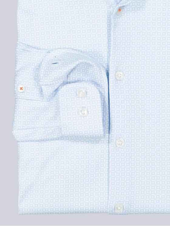 emilio adani Herren Langarm-Hemd slim fit Blau 35510