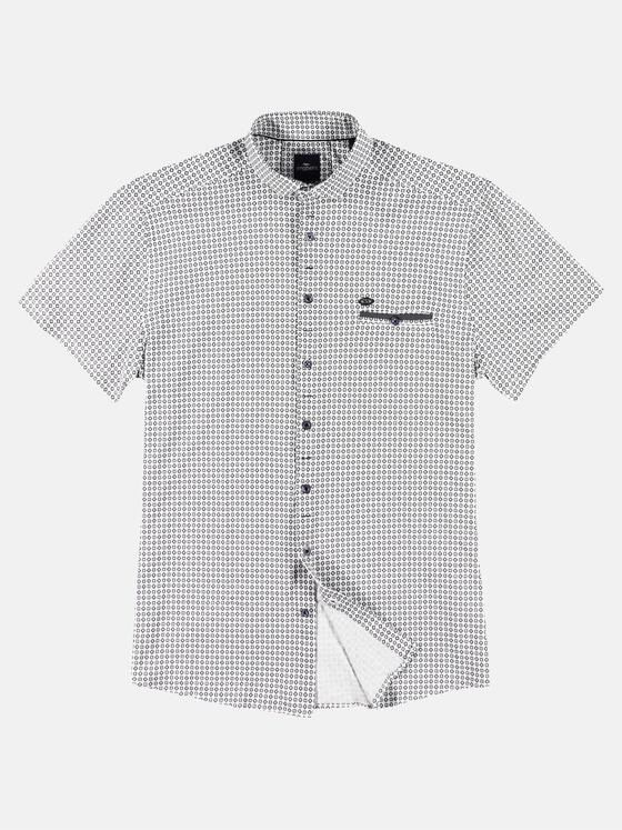 engbers Herren Super softes Piqué Halbarmhemd Dunkelgrau 29882