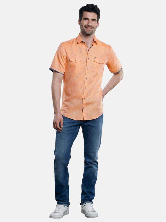 engbers Herren Hemd uni Reinorange 31632
