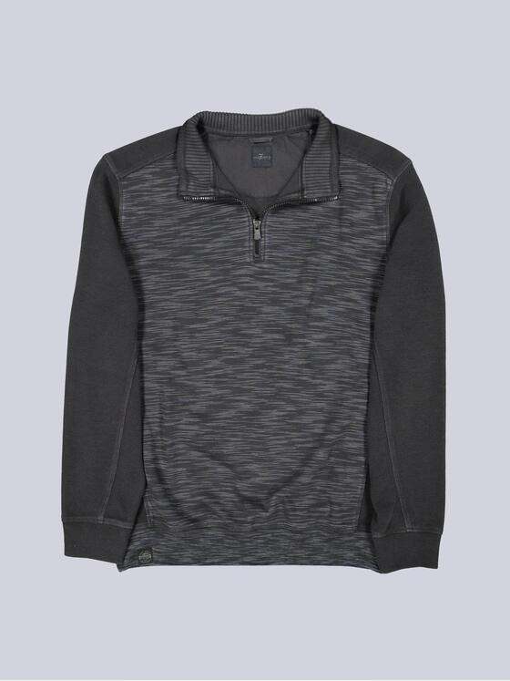 engbers Herren Sweatshirt mit Strukturwechsel Anthrazit 39555