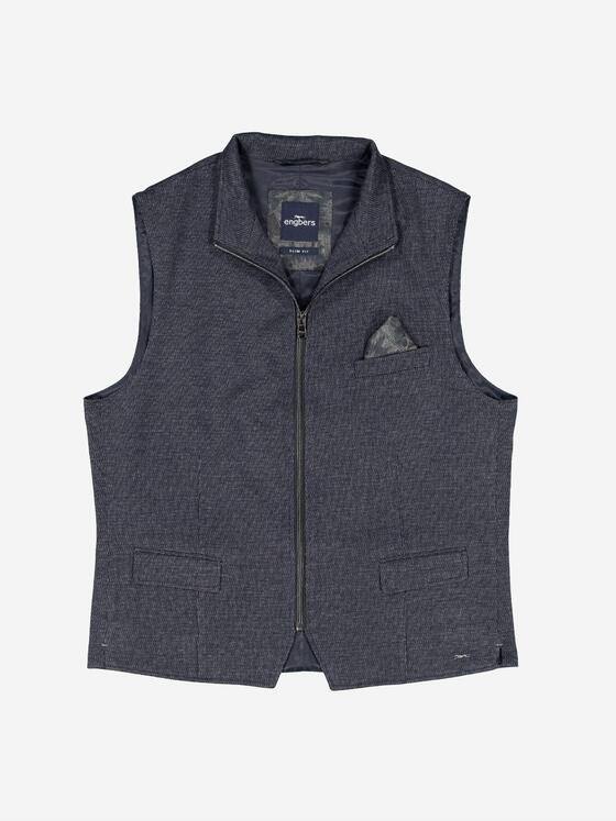 engbers Herren Sakko-Weste slim fit Blau 37550