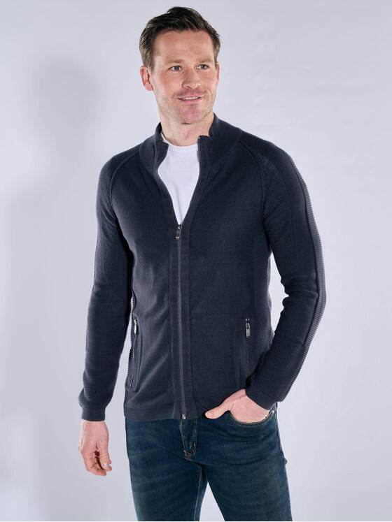 engbers Herren Cardigan Saphirblau 39917