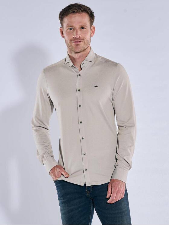 engbers Herren Hemd uni Beige 39595