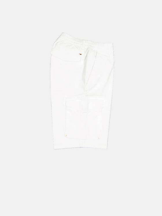 emilio adani Herren Cargo Shorts mit lässigen Details Weiß 33194