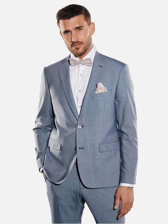 emilio adani Herren Anzug-Sakko slim fit Blau 34589
