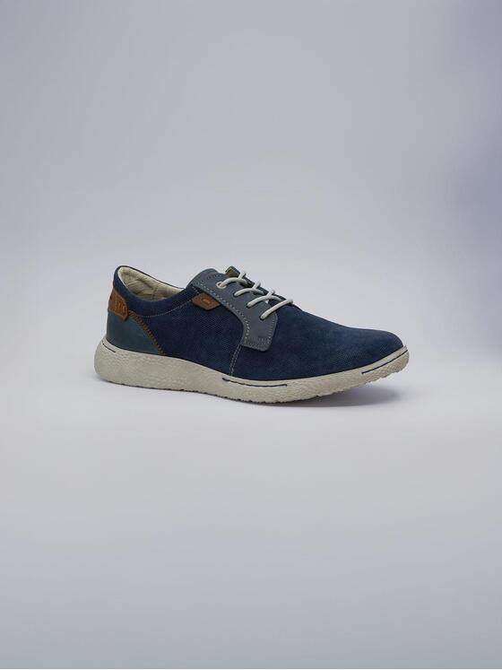 engbers Herren Sneaker aus Leder Marineblau 38386