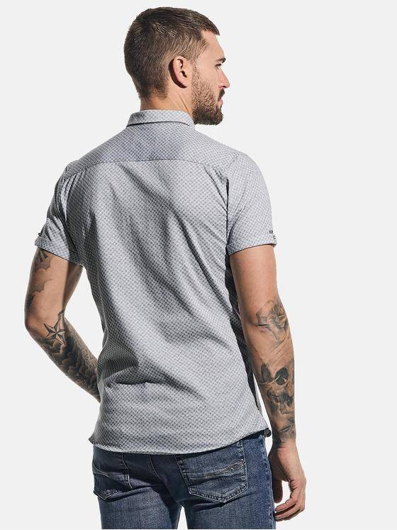 emilio adani Herren Grafik-Print-Hemd Brilliantblau 31329