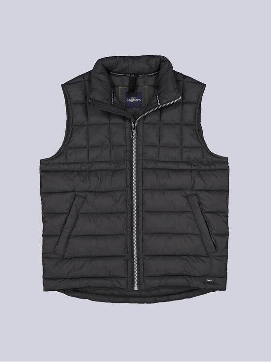 engbers Herren Steppweste regular Schwarz 36003
