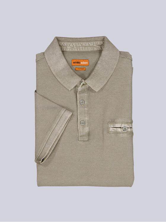 emilio adani Herren Polo-Shirt strukturiert Braun 38627