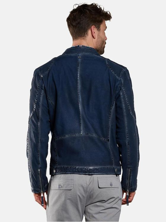 engbers Herren Lederjacke Marineblau 32969