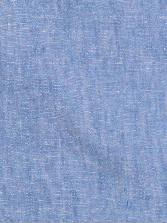 emilio adani Herren Kurzarmhemd aus hochwertiger Leinen-Qualität Blau 29701