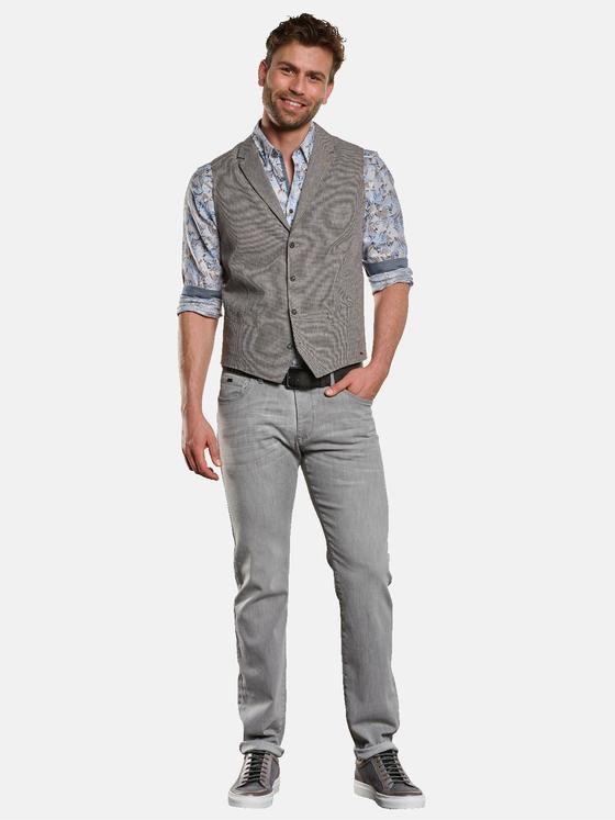 engbers Herren Sakko-Weste aus Leinen-Mix Braunbeige 32971