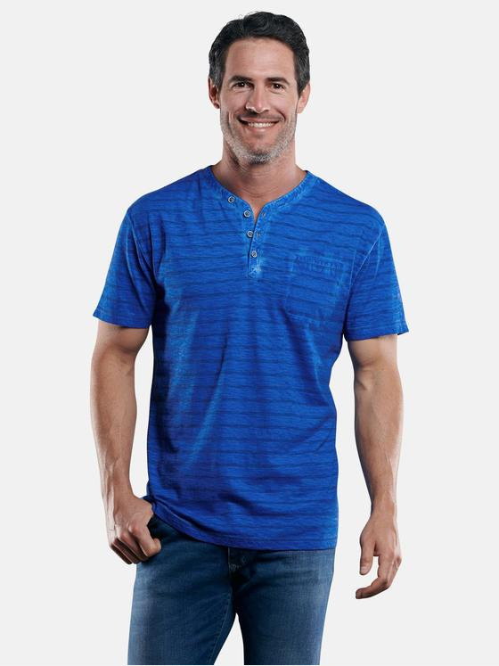 engbers Herren Henley T-Shirt Tuerkis 29240