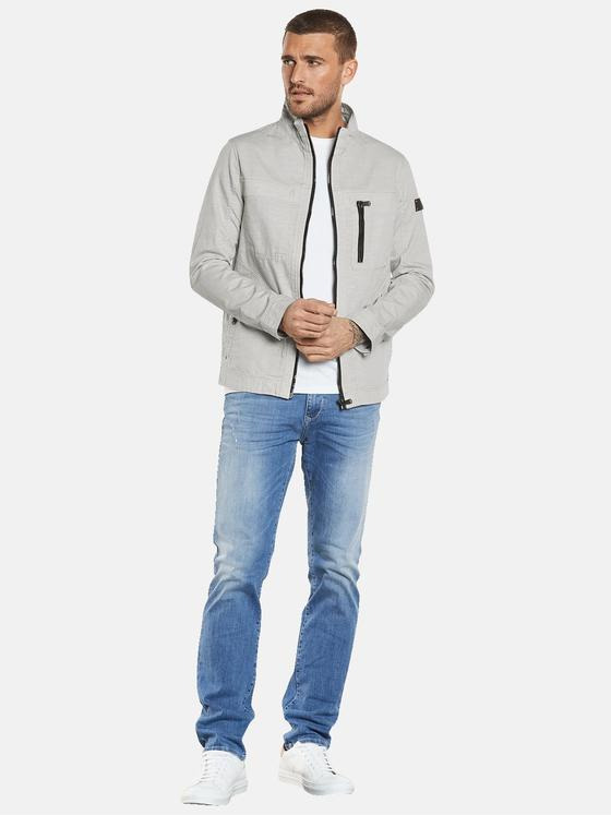 emilio adani Herren Übergangsjacke mit Leinenanteil Grau 34448