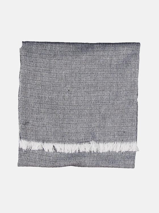 emilio adani Herren Hochwertiger Webschal mit Minimalmuster Schwarz 31421