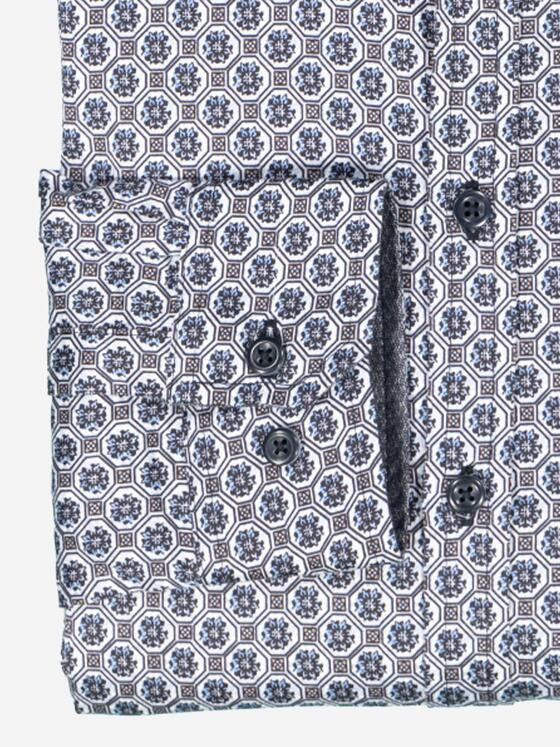 engbers Herren Langarm-Hemd "My Favorite" Blau 37274