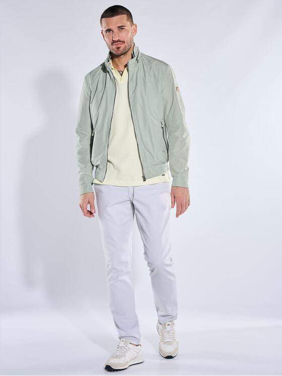 emilio adani Herren Wasserabweisende Funktionsjacke im Blouson-Style Hellgruen 40234