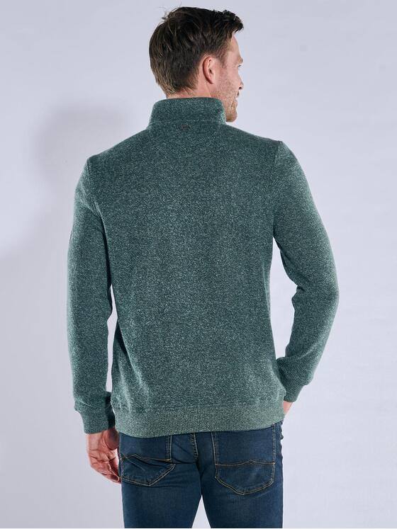 engbers Herren Sweatshirt mit Stehkragen Gruen 39530