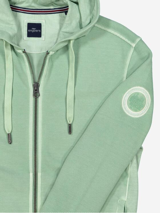 engbers Herren Sweatjacke mit Kapuze Türkis 37000
