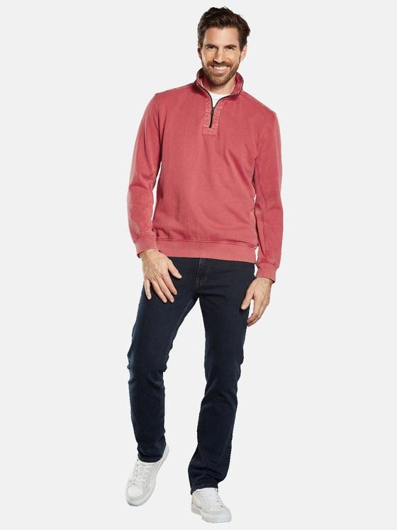 engbers Herren Sweatshirt mit Stehkragen Hellrot 34854