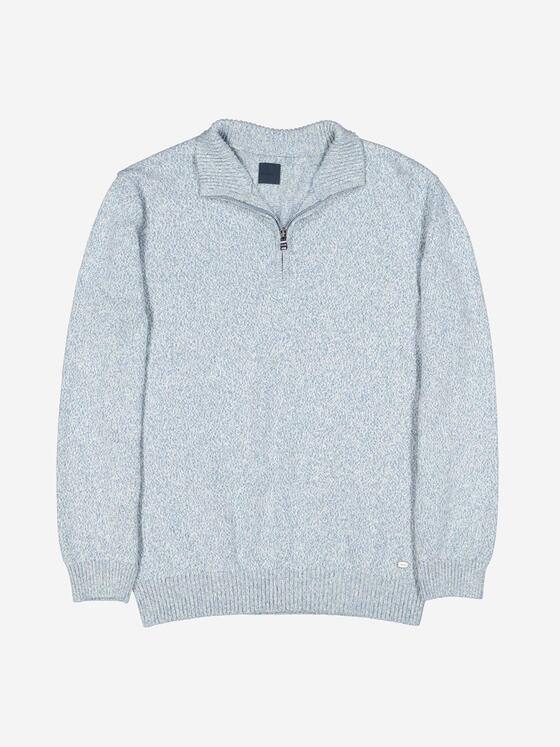 engbers Herren Pullover mit Stehkragen Hellblau 38206