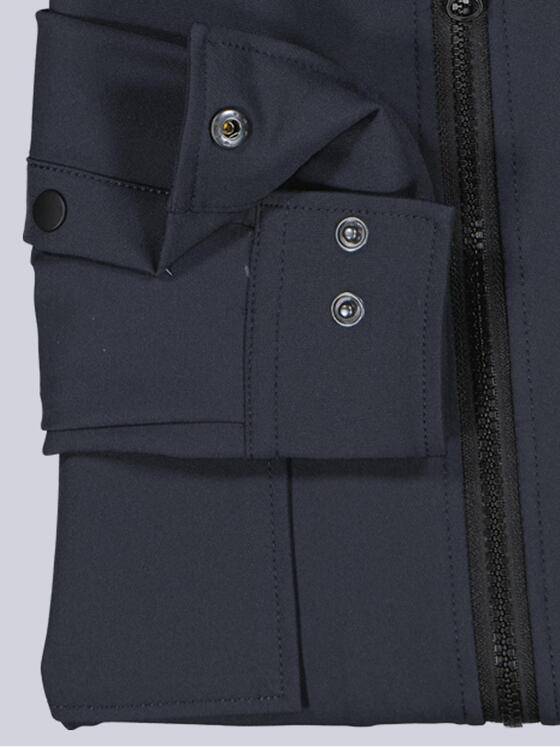 emilio adani Herren Hemd uni Marineblau 40332