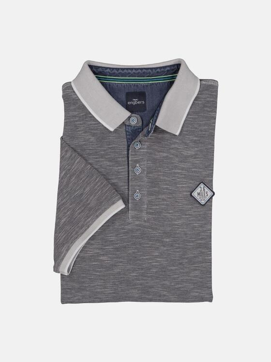 engbers Herren T-Shirt mit Polo-Kragen Grau 36190