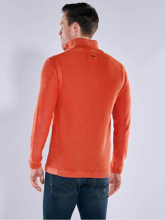engbers Herren Pullover Polokragen Orange 39916