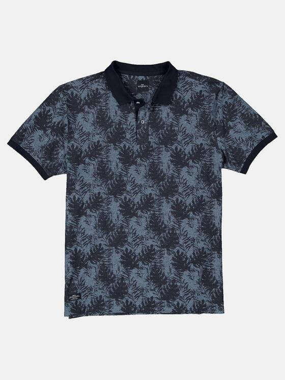 engbers Herren Polo-Shirt gemustert Blau 34522