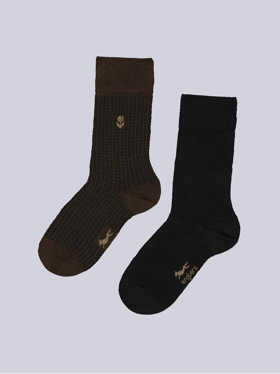 engbers Herren Socke gemustert Braun 35986