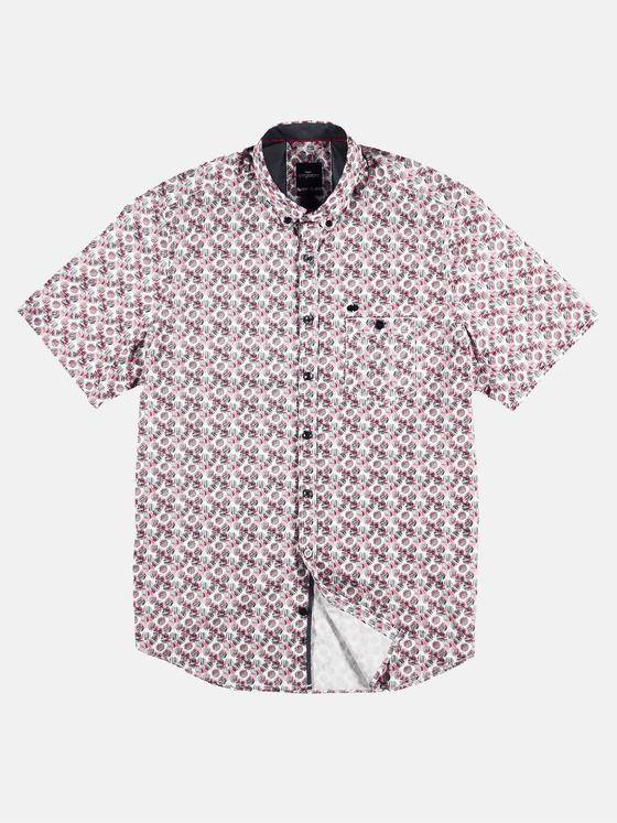 engbers Herren Hemd kurzarm Hellrot 29095