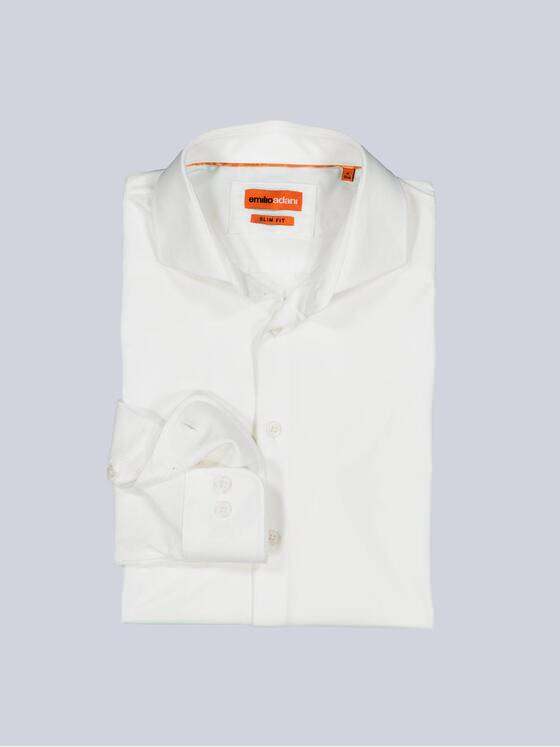 emilio adani Herren Funktions-Hemd Langarm Reinweiss 35840