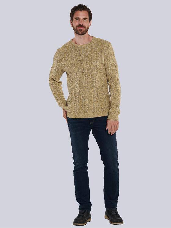 engbers Herren Pullover strukturiert Gelb 35559