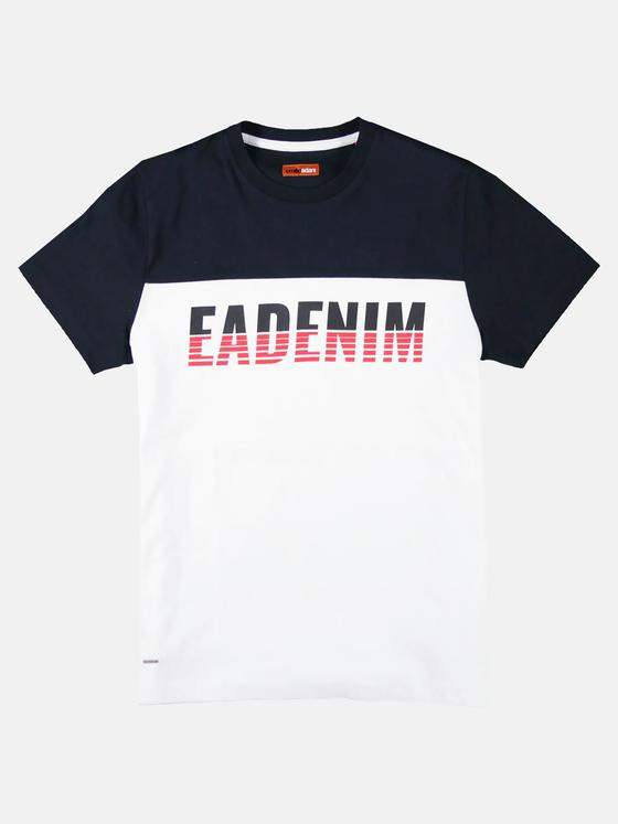 emilio adani Herren Rundhals T-Shirt Weiß 27785