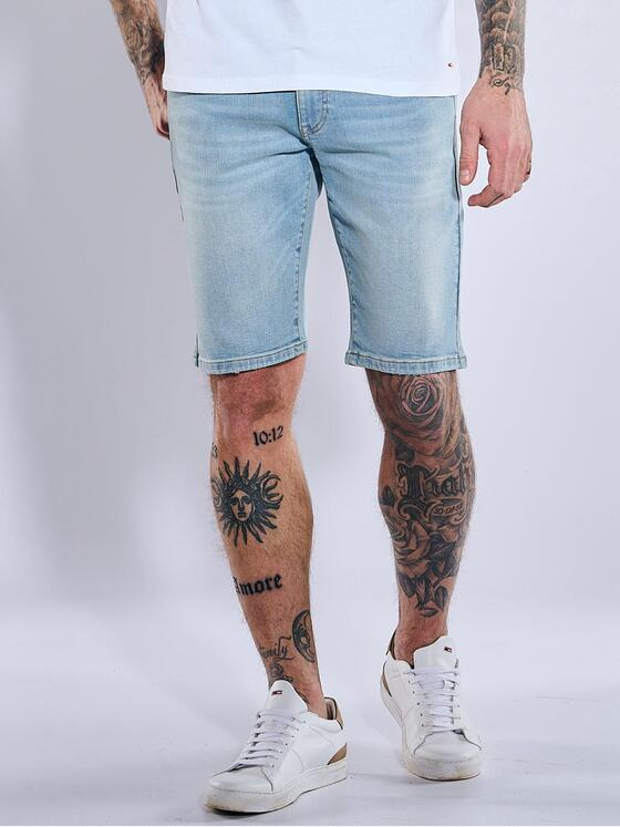 emilio adani Herren Bermuda regular Blau 37104