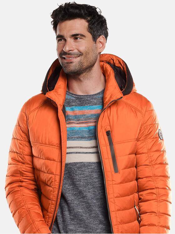 engbers Herren Steppjacke mit leichter Struktur Orange 31909