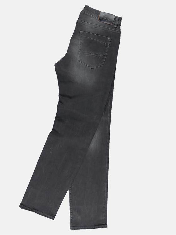 emilio adani Herren Slim Fit Jeans mit leichten Destroy-Elementen Grau 31308