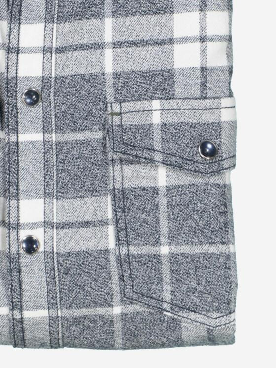 engbers Herren Overshirt kariert Grau 37215