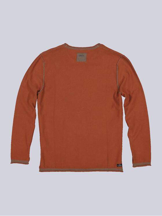 engbers Herren Pullover uni Orange 35479