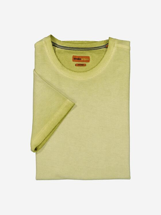 emilio adani Herren T-Shirt slim fit Gelb 36786