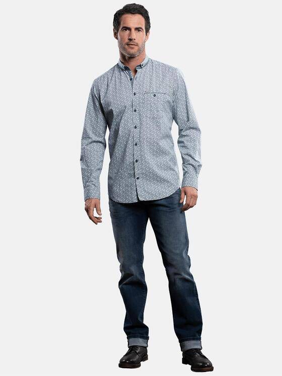 engbers Herren Hemd langarm Marineblau 28902