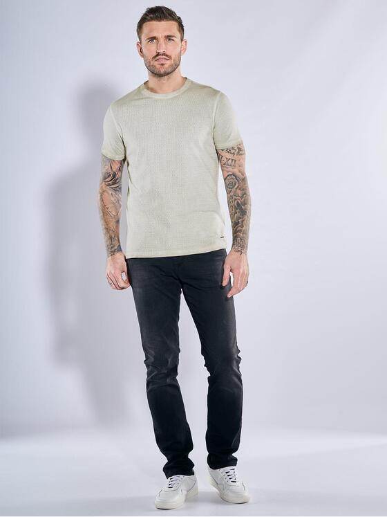 emilio adani Herren T-Shirt strukturiert Beige 38624