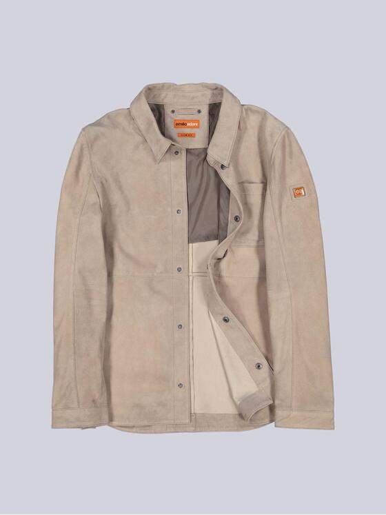 emilio adani Herren Lederjacke Beige 40401