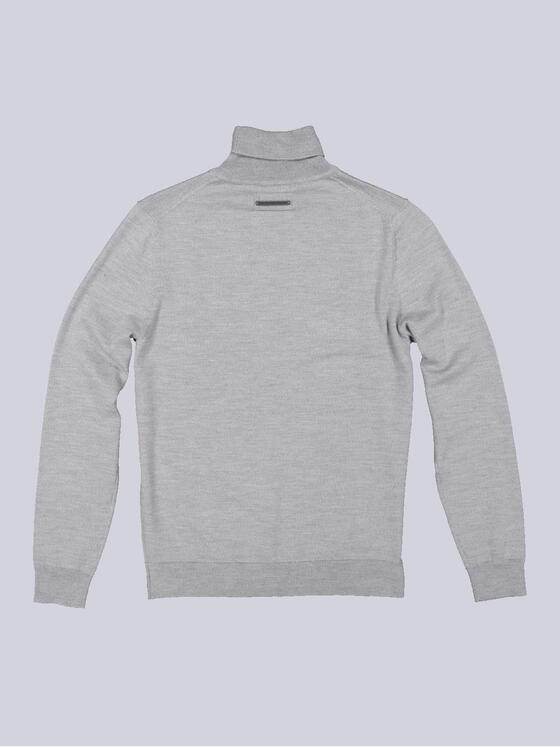 emilio adani Herren Pullover mit Rollkragen Grau 35730