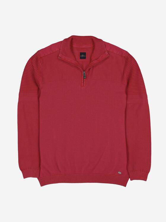 engbers Herren Pullover mit Troyerkragen Feuerrot 38146